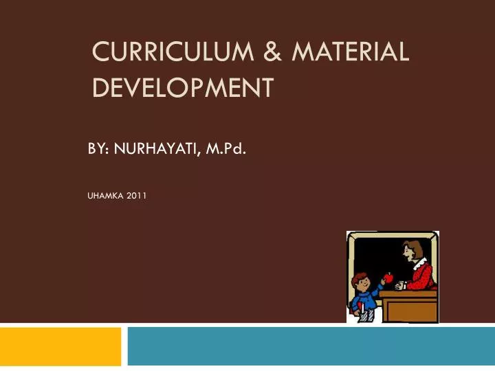 curriculum material development