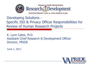 Developing Solutions - Specific ISO &amp; Privacy Officer Responsibilities for Review of Human Research Projects