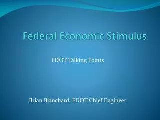 Federal Economic Stimulus