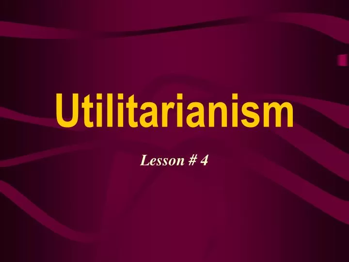 utilitarianism