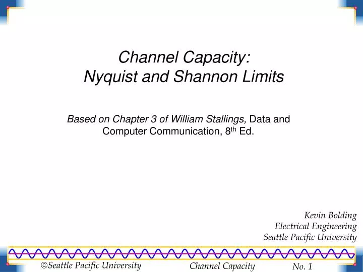 channel capacity nyquist and shannon limits