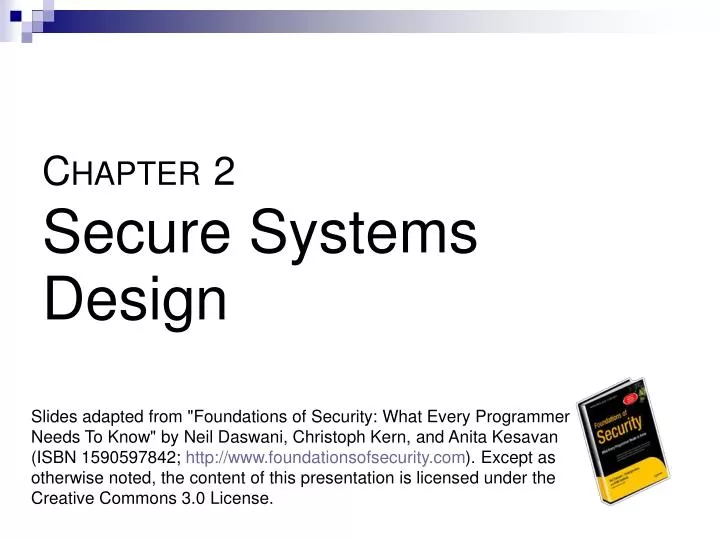 c hapter 2 secure systems design