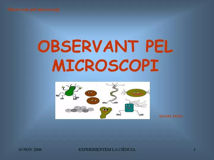 observant pel microscopi