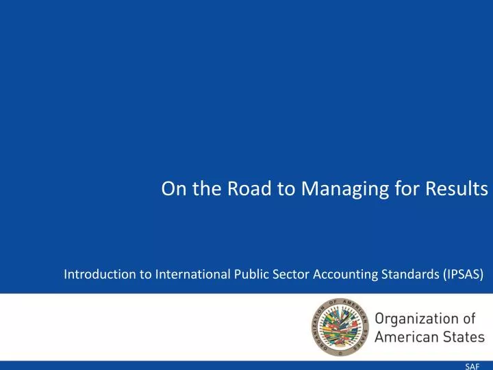 introduction to international public sector accounting standards ipsas