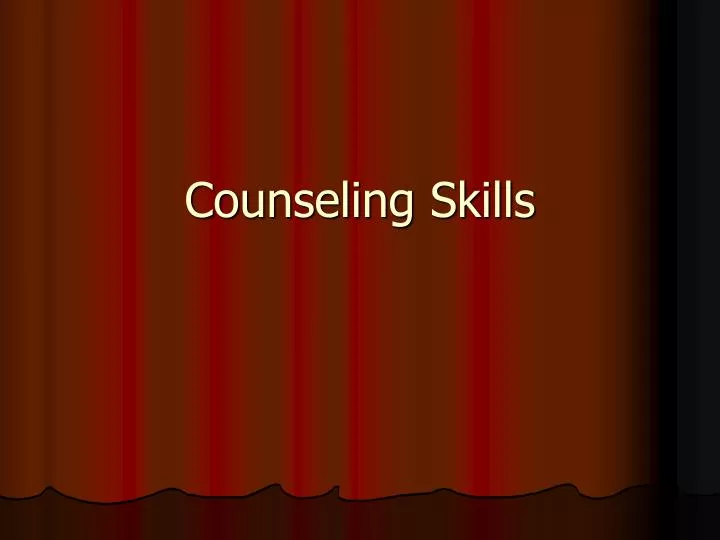 counseling skills