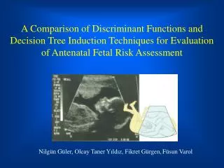 A Comparison of Discriminant Functions and Decision Tree Induction Techniques for Evaluation of Antenatal Fetal Risk Ass