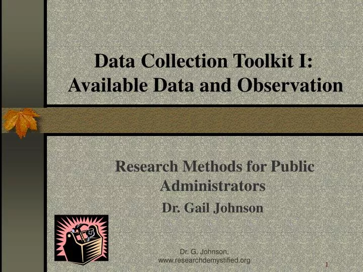 data collection toolkit i available data and observation