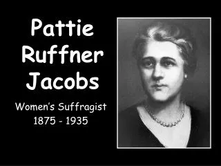 Pattie Ruffner Jacobs