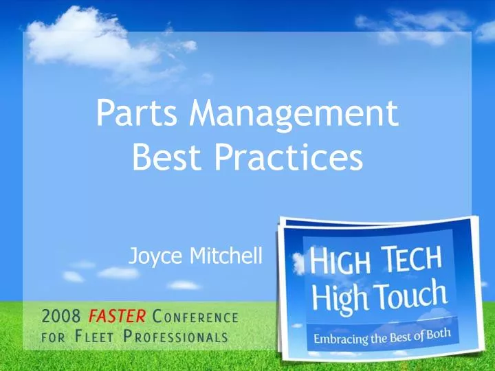 parts management best practices