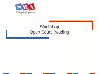 Workshop Open Court Reading