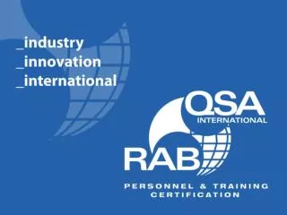 qualification vs. competence … the future of aerospace auditing Shanya Salamaca Executive Director The Americas RABQSA