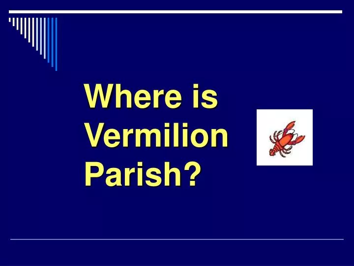 where is vermilion parish