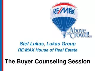 The Buyer Counseling Session