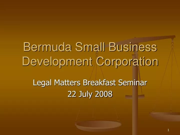 bermuda small business development corporation