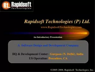 A Software Design and Development Company