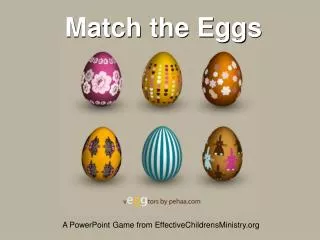 Match the Eggs