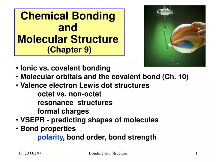 chemical bonding and molecular structure chapter 9