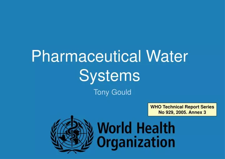 pharmaceutical water systems