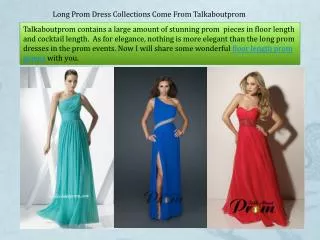 Long Prom Dresses Collections from Talkaboutprom