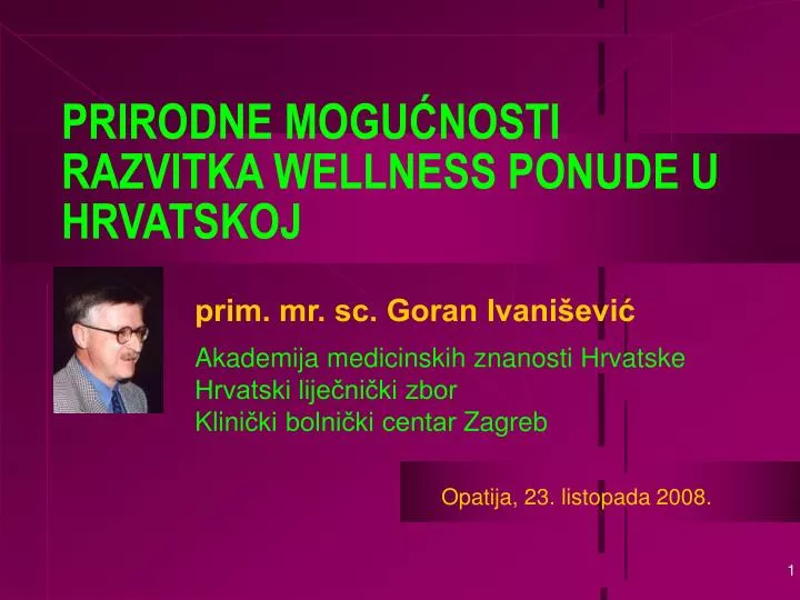 prirodn e mogu nosti razvitka wellness ponude u hrvatskoj