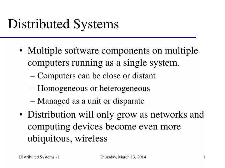 distributed systems