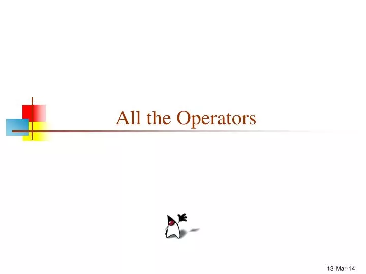 all the operators