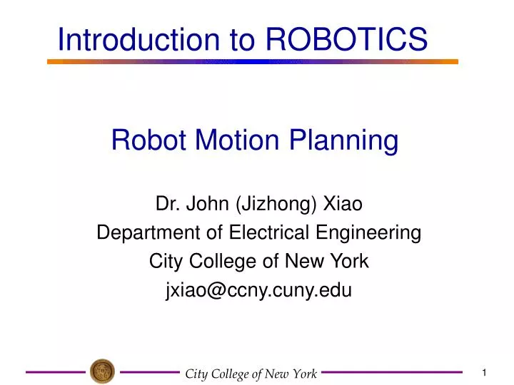 robot motion planning