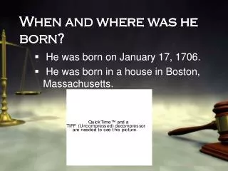 When and where was he born?