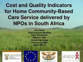 Cost and Quality Indicators for Home Community-Based Care Service delivered by NPOs in South Africa