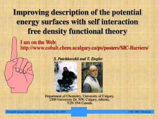 Improving description of the potential energy surfaces with self interaction free density functional theory