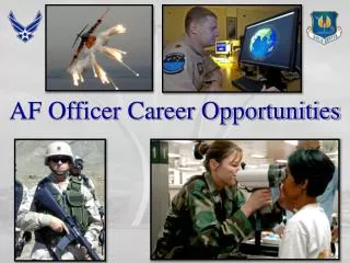 AF Officer Career Opportunities