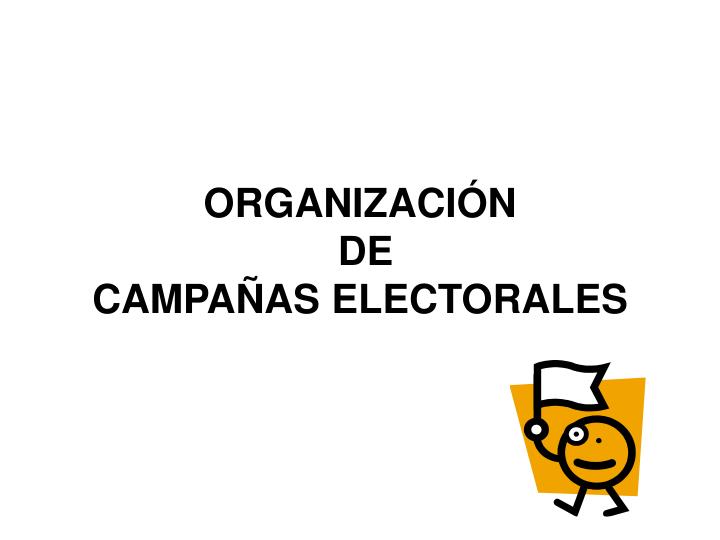 organizaci n de campa as electorales