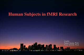 Human Subjects in fMRI Research