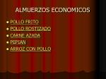 ALMUERZOS ECONOMICOS - slide 1