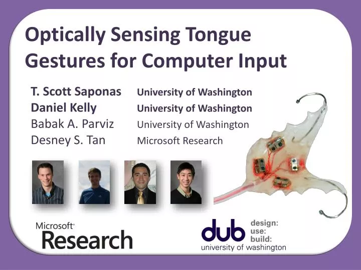 optically sensing tongue gestures for computer input