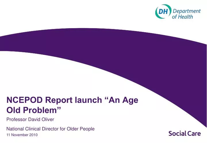 ncepod report launch an age old problem
