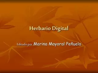 Herbario Digital