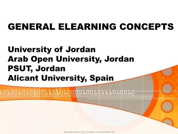 general elearning concepts