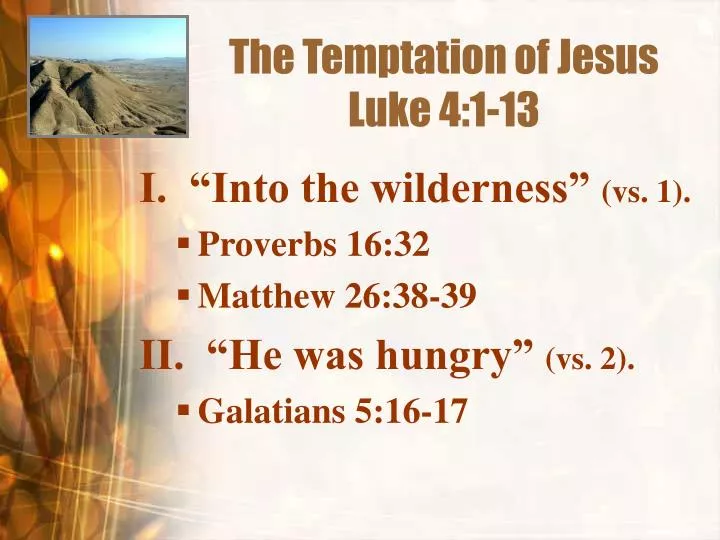 the temptation of jesus luke 4 1 13