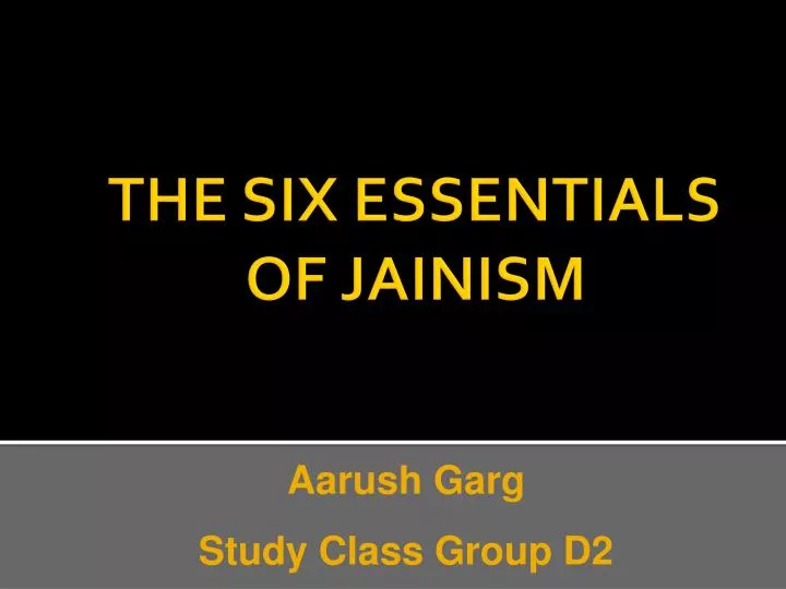the six essentials of jainism