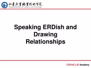 Speaking ERDish and Drawing Relationships