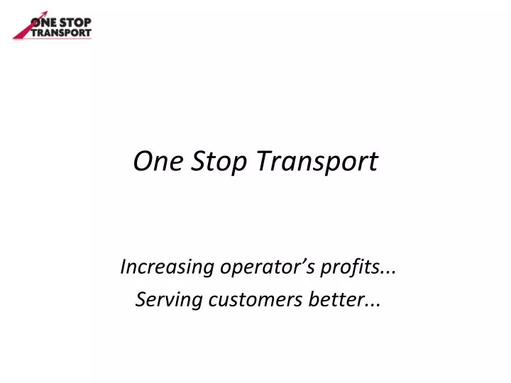 one stop transport