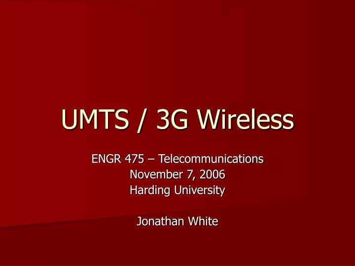 umts 3g wireless