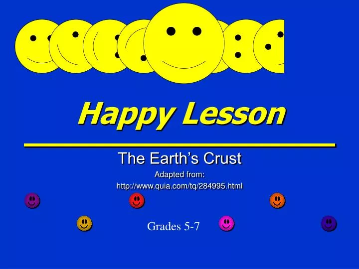 happy lesson