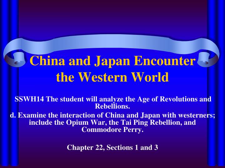 china and japan encounter the western world
