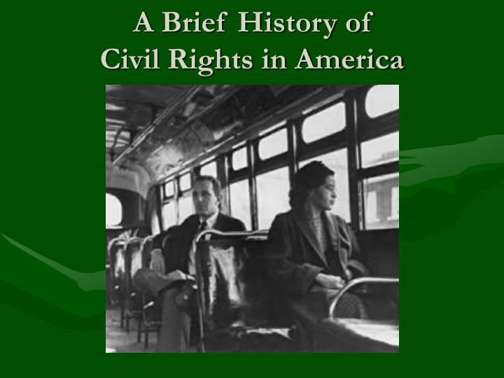 a brief history of civil rights in america
