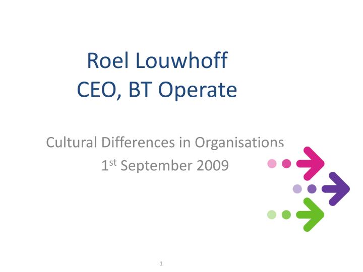 roel louwhoff ceo bt operate