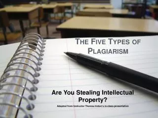 The Five Types of Plagiarism