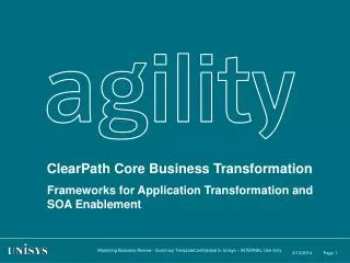 Frameworks for Application Transformation and SOA Enablement
