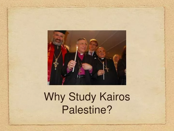 why study kairos palestine